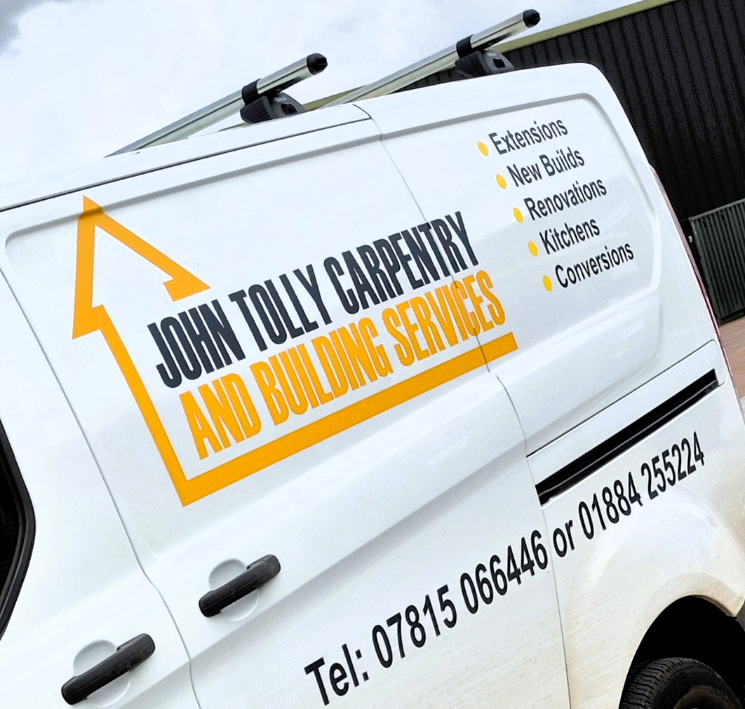 Another 5⭐ review from John Tolly Carpentry &amp; Building Services! 🚐 A tradesperson’s van is their best advert &amp; this wrap proves the power of quality, service &amp; attention to detail. ✅ #VehicleLivery #BrandActivation #FleetBranding #VanWrap #FleetSignage #VanSigns