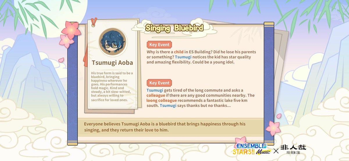 #Ensemble Stars!! Music×FEI REN ZAI Collab has started! ES idols are cultivating?! In a world of humans, deities, and spirits, will they chase stardom or ascend to godhood...?  FINALLY AFTER 50 TRIES