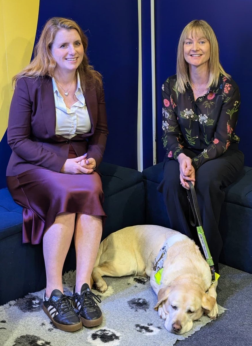 gdcampaigns's tweet photo. Thank you @Alison_McGovern for taking the time to speak to Jess (and guide dog Pebble) 🦮 #Lab25 https://t.co/ctuwqHQqGm