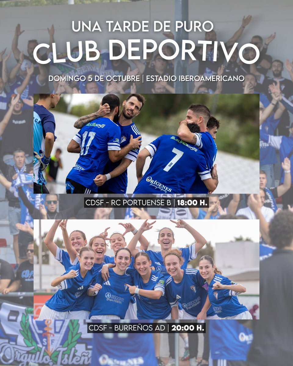 🦁 Una tarde inolvidable. 

 💙 𝑼𝒏𝒂 𝒕𝒂𝒓𝒅𝒆 𝒅𝒆 𝒑𝒖𝒓𝒐 𝑪𝒍𝒖𝒃 𝑫𝒆𝒑𝒐𝒓𝒕𝒊𝒗𝒐.

🏟️ ¡Te esperamos el domingo en el Iberoamericano para disfrutar por partida doble! 

#CDSanFernando1940
