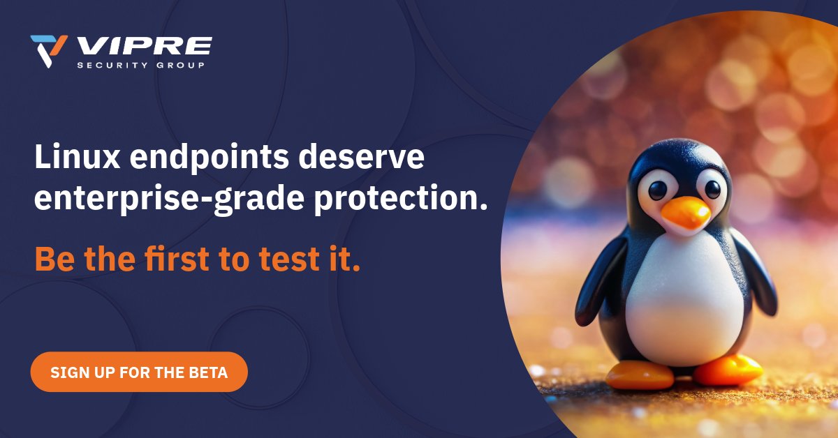 VIPRESecurity's tweet image. Linux endpoints are critical — but often under-protected. 🚨

VIPRE is launching an enterprise-grade Linux agent. Join our Beta Alliance and shape the future of Linux endpoint security.

🔗beta.vipre.com/linux-linkedin

#LinuxSecurity #CyberSecurity #CISO #EndpointSecurity