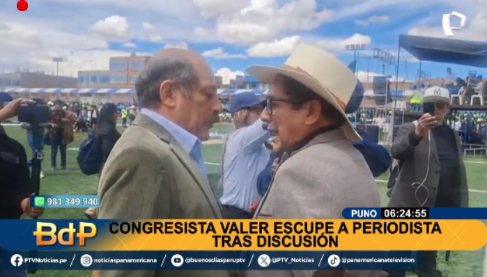 PanamericanaTV's tweet photo. BDP EnVivo | CONGRESISTA #VALER ESCUPE A PERIODISTA. Perdió los papeles cuando un periodista criticó sus declaraciones sobre las protestas en #Puno
Míranos EN VIVO ►https://t.co/NDeYp3Eyo8
#PanamericanaTelevisión https://t.co/7moQ1Z7oRC