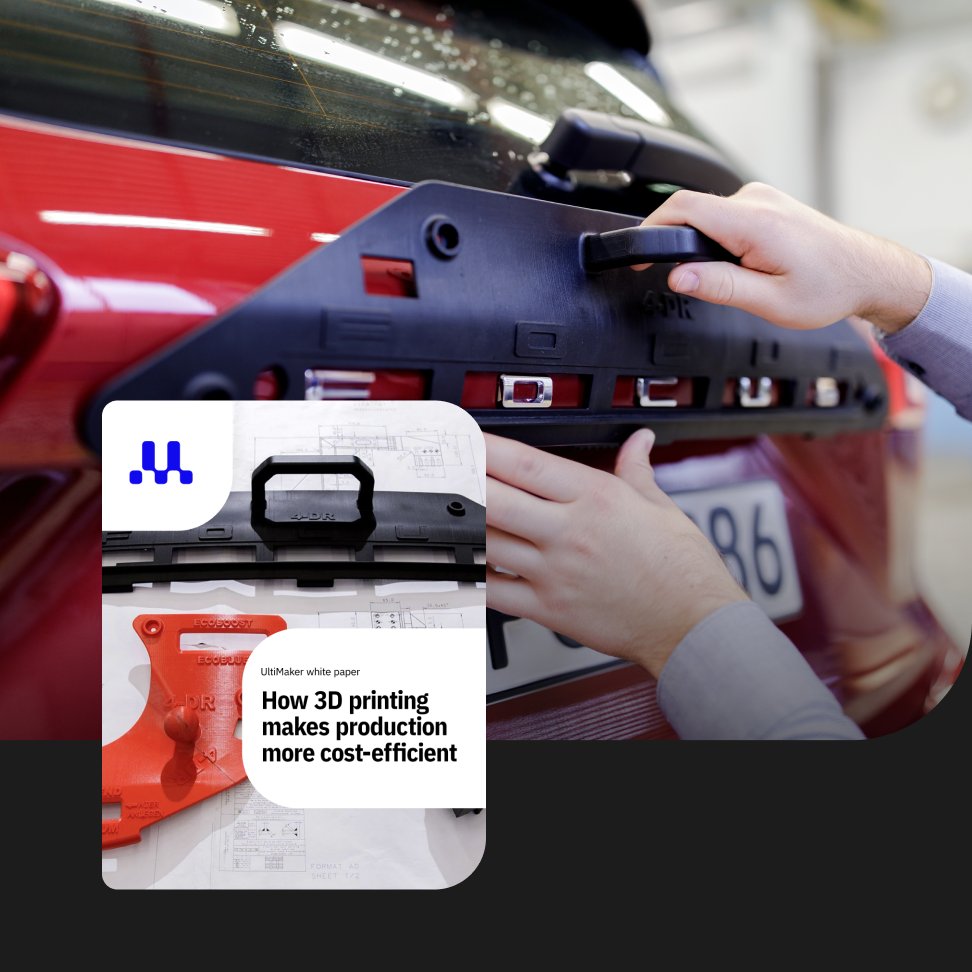 3DGBIRE's tweet image. Want to cut #productioncosts &amp;amp; speed up workflows? @Ultimaker&apos;s guide shows how in-house #3Dprinting can slash tooling expenses by up to 90% and reduce #developmenttime from weeks to days. See how Ford &amp;amp; L’Oréal do it! 🚀

👉Download now: eu1.hubs.ly/H0lbpjc0
