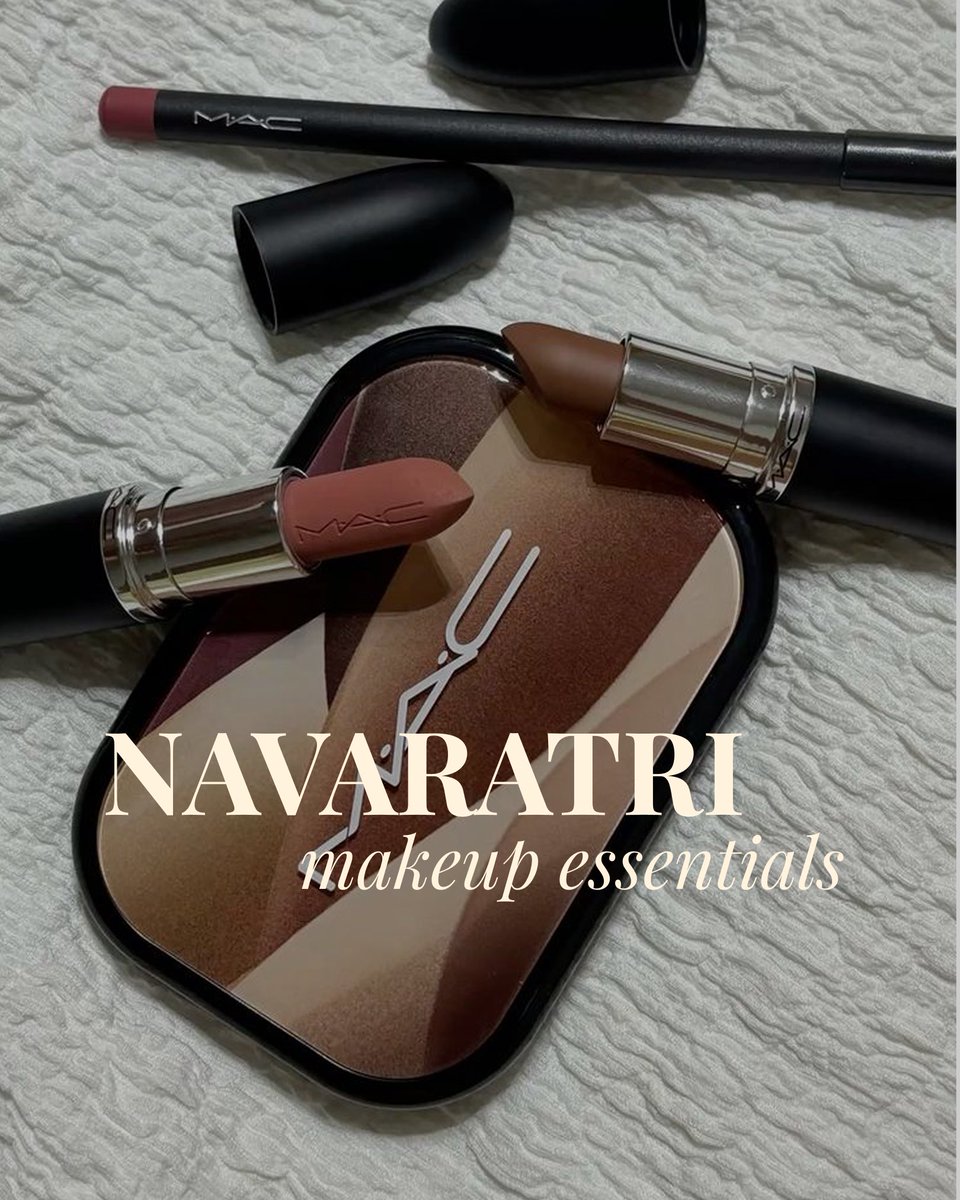 RajasthanBeaut1's tweet image. Keep your Navratri glow intact with the must-have makeup essentials that last from Garba night to sunrise vibes! 🌙🌸 #NavratriGlow #FestiveGlam”