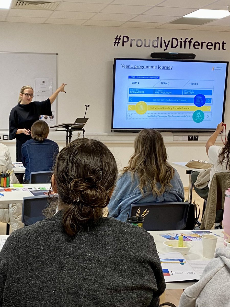 1DegreeAcademy's tweet image. At ODA we’re committed to #StaffDevelopment to ensure our students get great teaching every day. We work alongside @nwltsh and @Ambition_Inst to ensure ECTs across the borough also get high-quality CPD. Today we welcomed ECT 2s to think about the importance of CPD and wellbeing.
