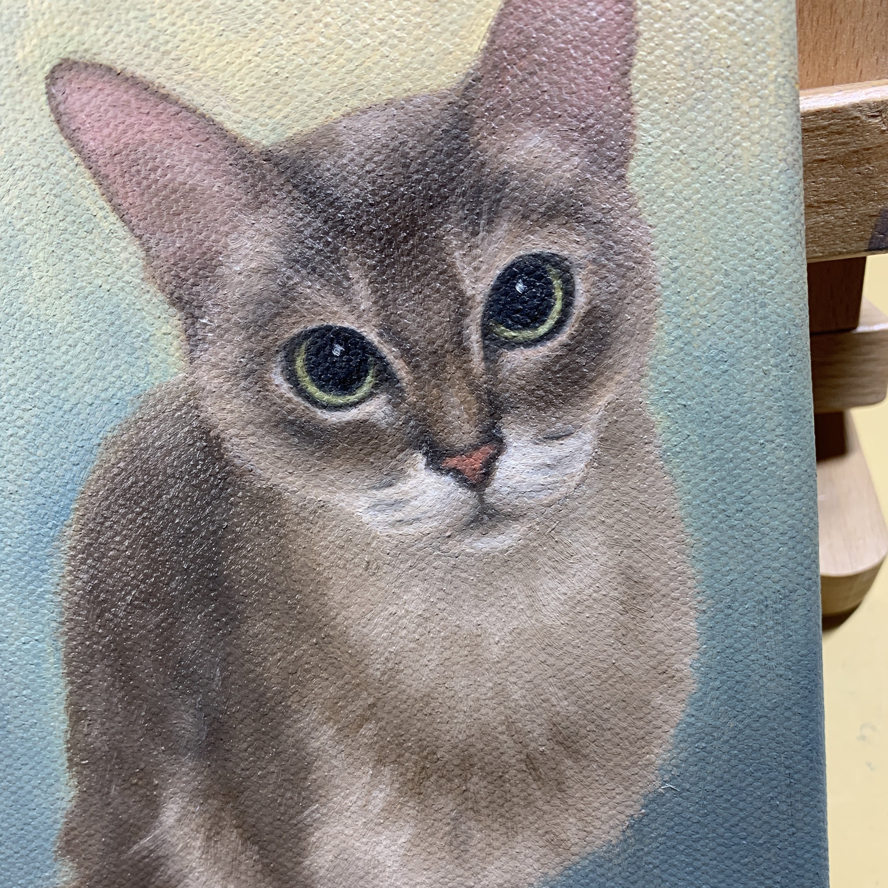 死ぬ程可愛い猫の油絵(^^) 死ぬ程可愛い猫の油絵(^^)