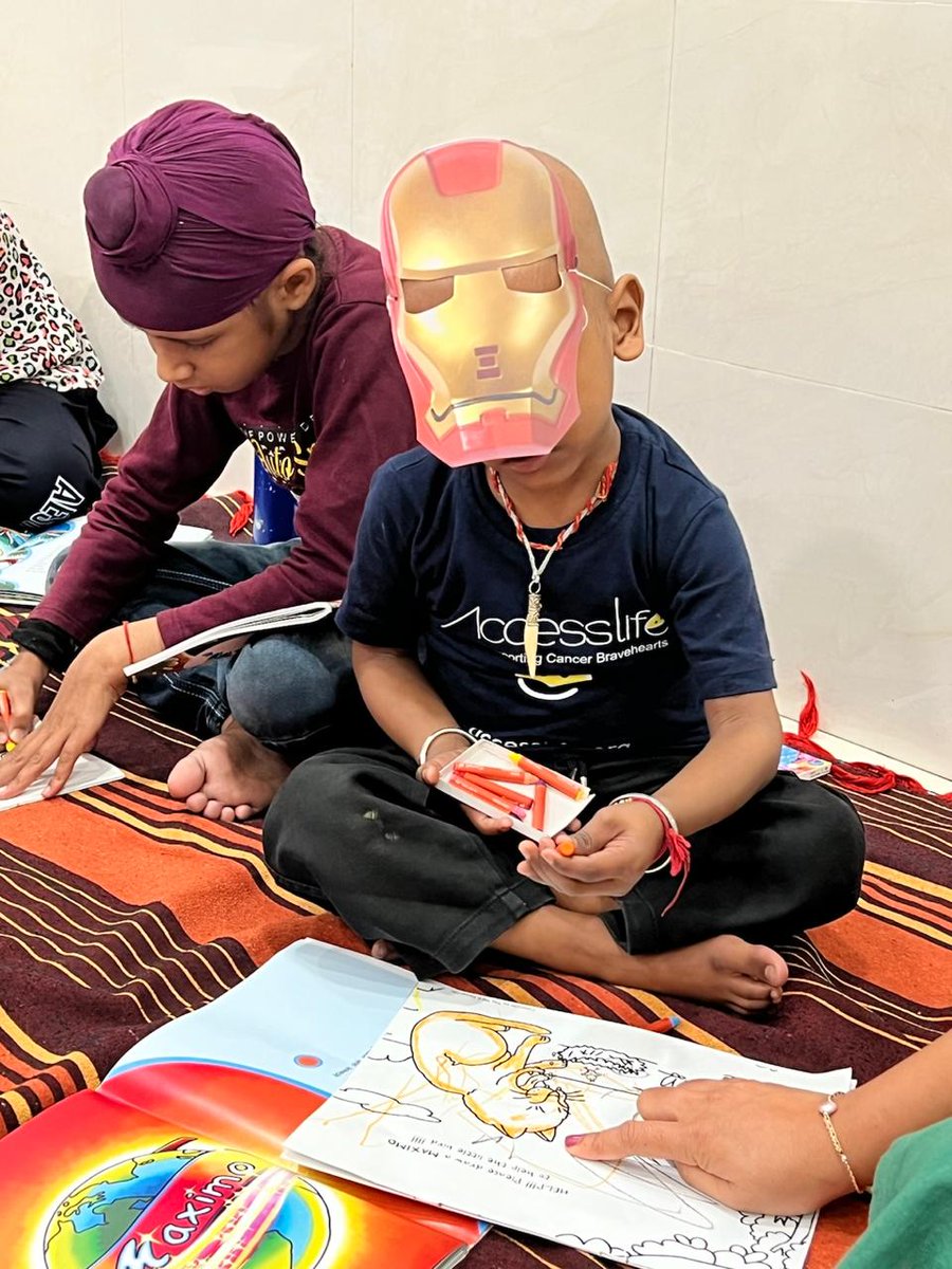 PKandalgaokar's tweet photo. Spending time with these little children &amp; their parents was heartwarming. We read Maximo &amp; Bic C—a story of hope &amp; courage. The children amazed us with their strength, imagination &amp; resilience in the face of cancer. https://t.co/jve0E2MZ4F