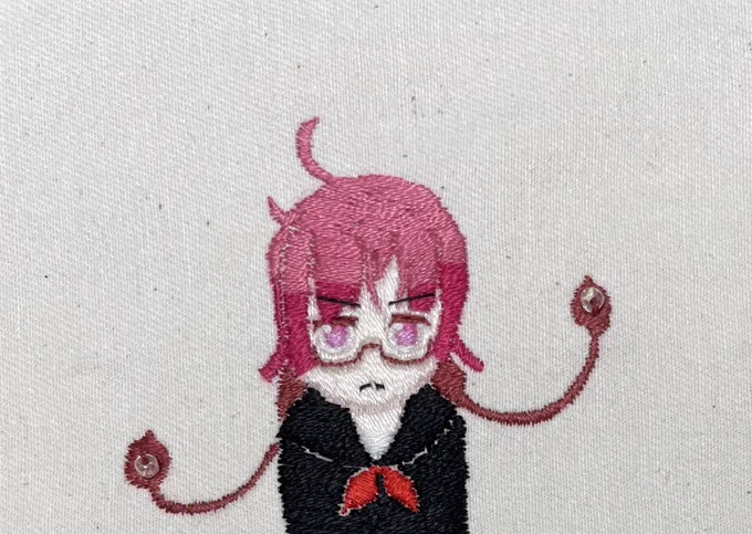 りょく #ケムリクサ #ケムリクサ手芸班 #キャラ刺繍 #irodori刺繍班