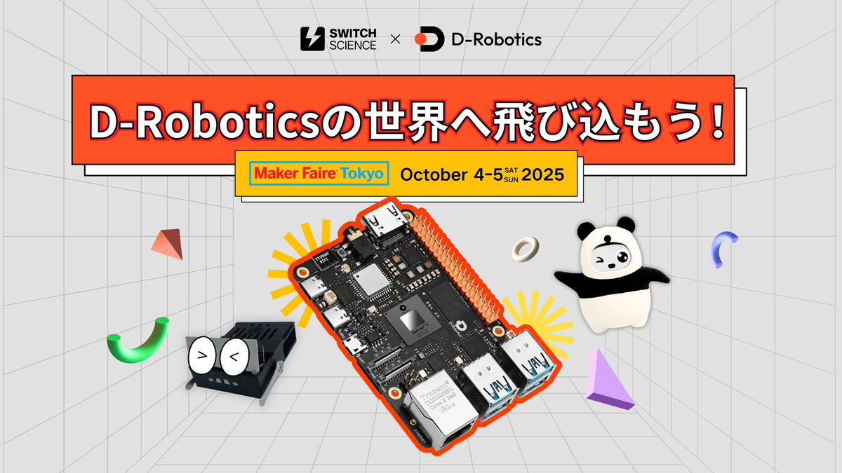 DRoboticsDev's tweet image. Hey @makerfaire fans! 🎉 Mark your calendars for Oct 4-5—we’re stoked to invite you to the @DRoboticsDev x @ssci booth! Come get hands-on with super fun RDK Demos and check out latest robot products powered by RDK—you won’t want to miss this chance to play, explore, and geek out…