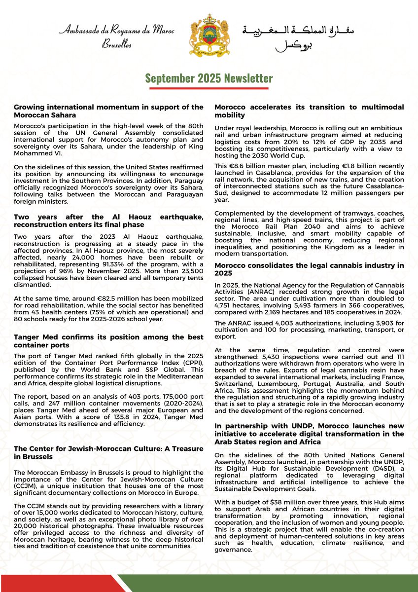 Bulletin d'information du mois de septembre 2025 ⬇️
Nieuwsbrief voor de maand september 2025⬇️
Newsletter for the month of September 2025⬇️