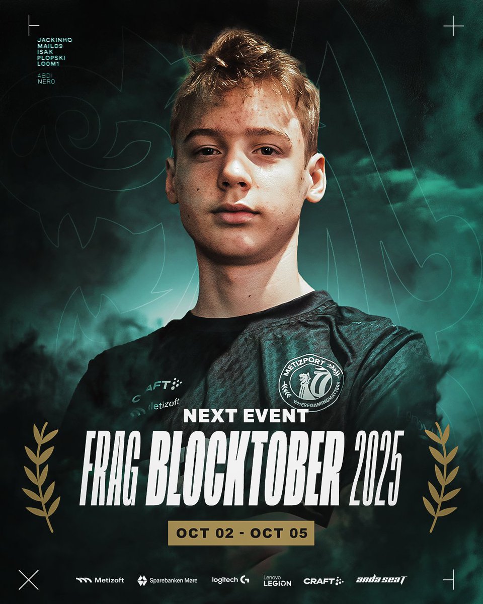Metizport's tweet image. Our next event is right around the corner! ✈️🇺🇸
Frag Blocktober
