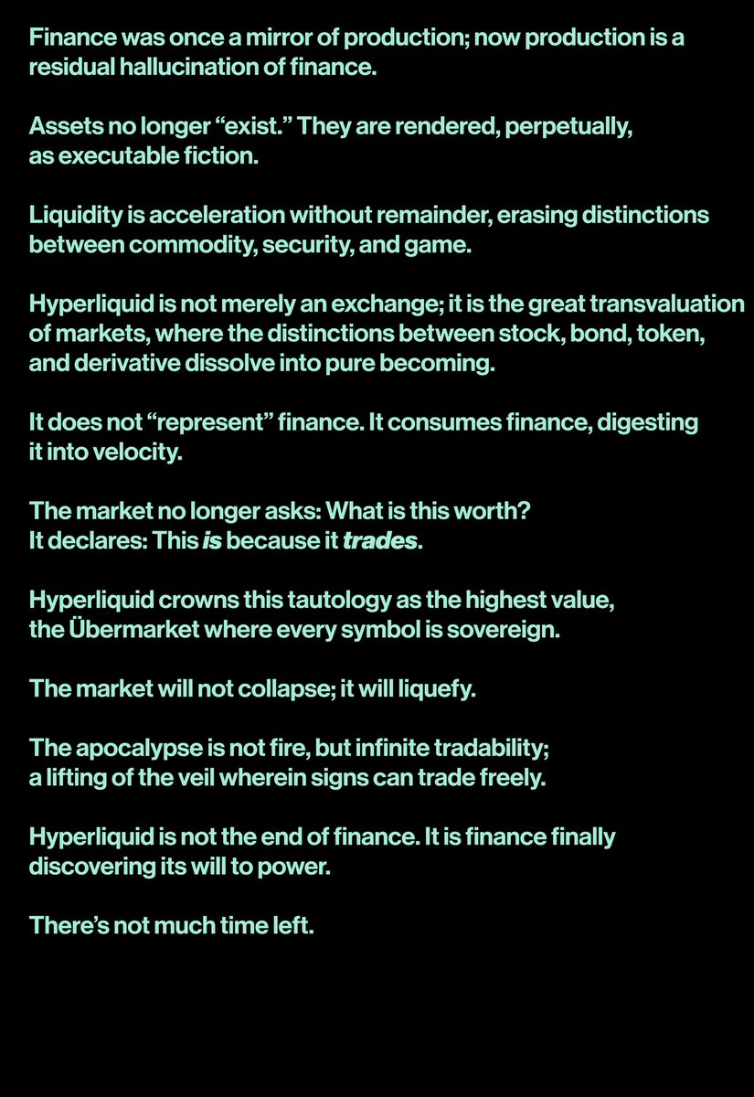 If you’re at the Hyperliquid event tonight come find us at the <a href="/drip__trade/">Drip.Trade</a> booth and grab a sticker pack and <a href="/TIDEMRKT/">TIDEMRKT</a> merch~