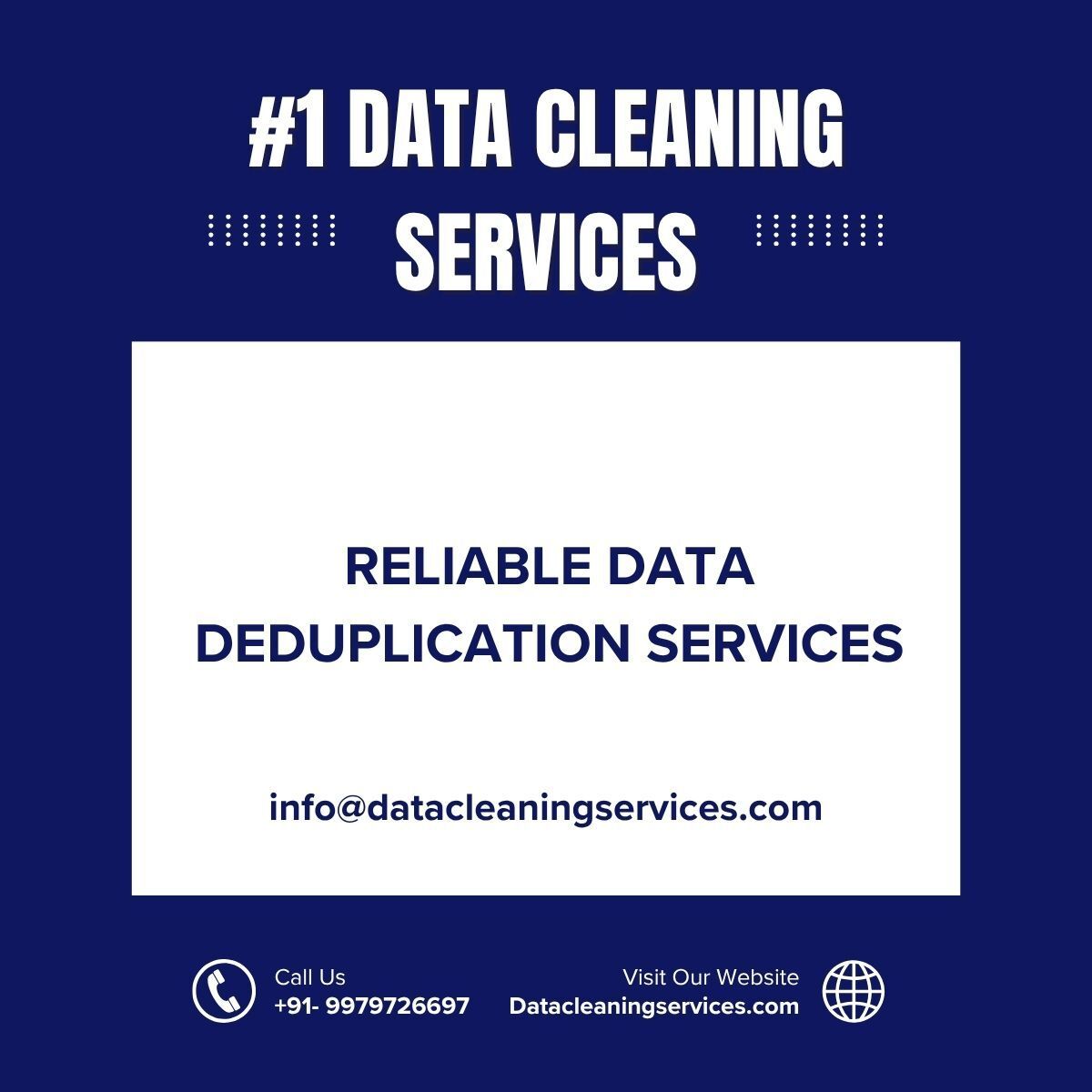 datacleaning's tweet image. Protect the value of your business data with our expert data cleansing services. We help you maintain a high-quality database. Contact us at info@datacleaningservices.com. #DataScraping #DataQuality #DataCleansing #DataExtraction