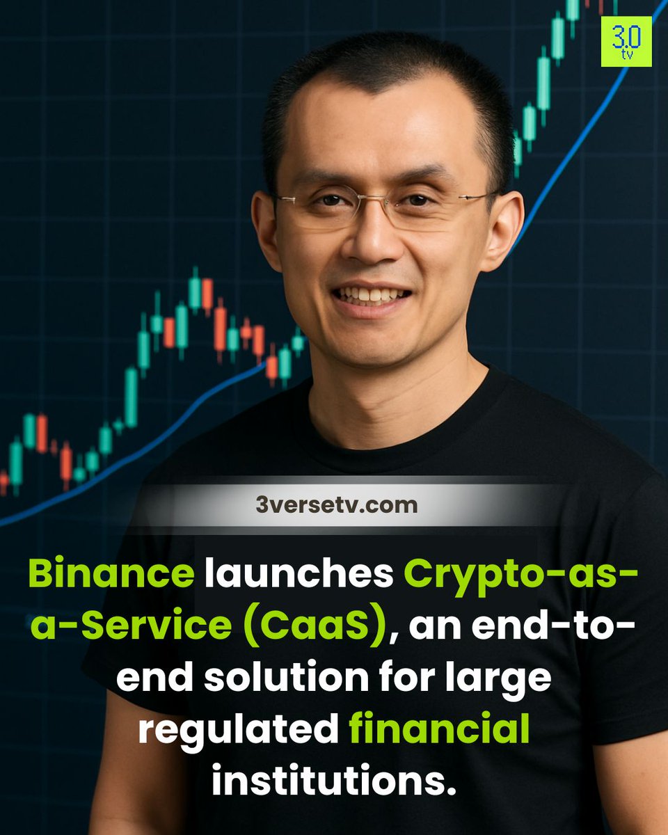 reallive3tv's tweet photo. Binance has introduced Crypto-as-a-Service (CaaS), a white-label solution that enables traditional financial institutions and brokerages to offer crypto trading services to their clients seamlessly.
#binance #cryptoexchange #cryptoworld #BNB #whitelablesolution #cryptotrading #hodl #dyor #cryptonews #cryptodaily #cryptoupdates $BNB