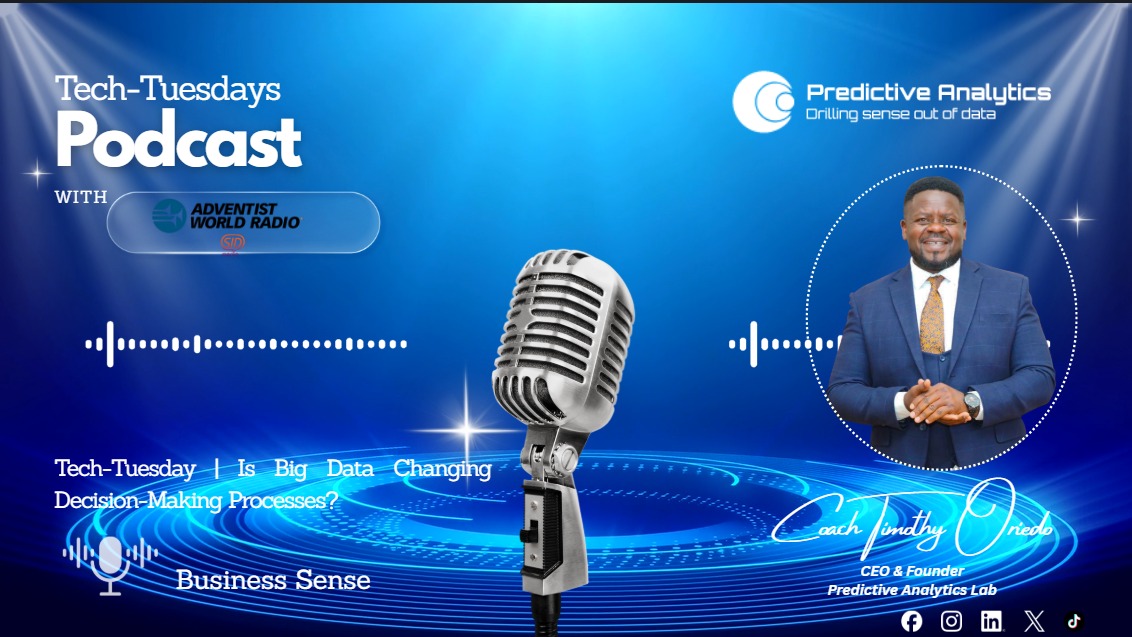 PredictiveLabKe's tweet image. Big Data is reshaping how decisions are made across industries. 📊💡
Timothy Oriedo joined Business Sense on Adventist World Radio to discuss its principles, data laws, environmental impact, and real-world applications.
👉 Watch here: youtu.be/kLTZog87zCQ
#BigData #TechTalks