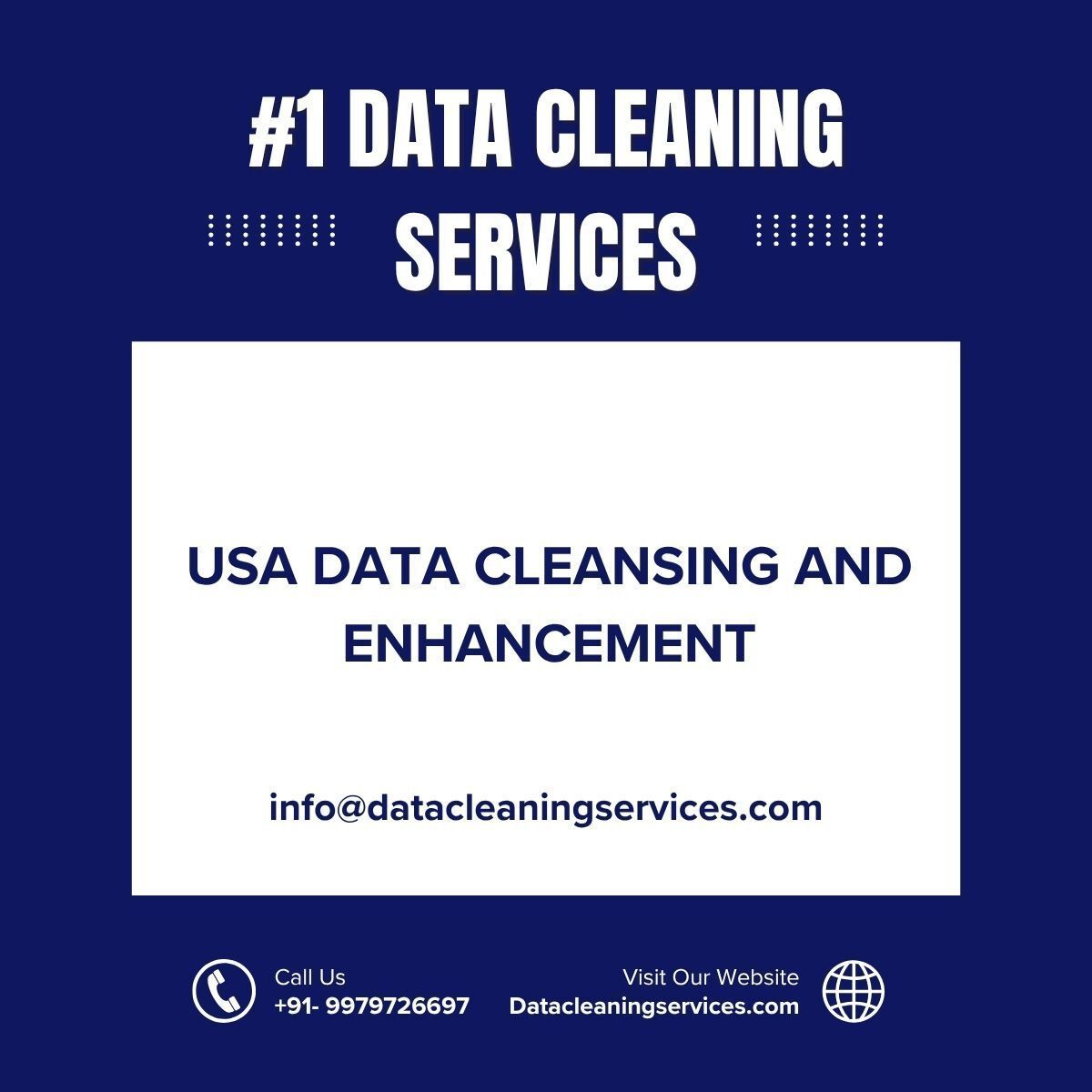 datacleaning's tweet image. Clean, accurate data is essential for effective business operations. Our data cleansing services remove errors and duplicates from your database. Reach out at info@datacleaningservices.com.  #DataCleansing #DataQuality #DataScraping #DataManagement