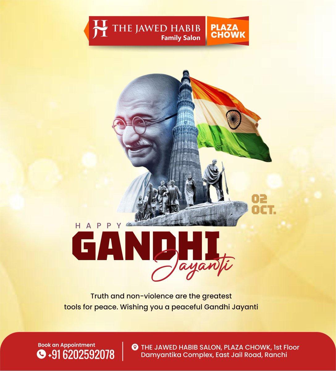 jawed78366's tweet image. 💇‍♀️🌿 Celebrate Gandhi Jayanti by embracing simplicity, positivity &amp;amp; harmony, honoring Bapu’s ideals. 🌸✨🙏

#GandhiJayanti2025 #PeaceAndHarmony #TruthAndSimplicity #NonViolence #PositiveVibes