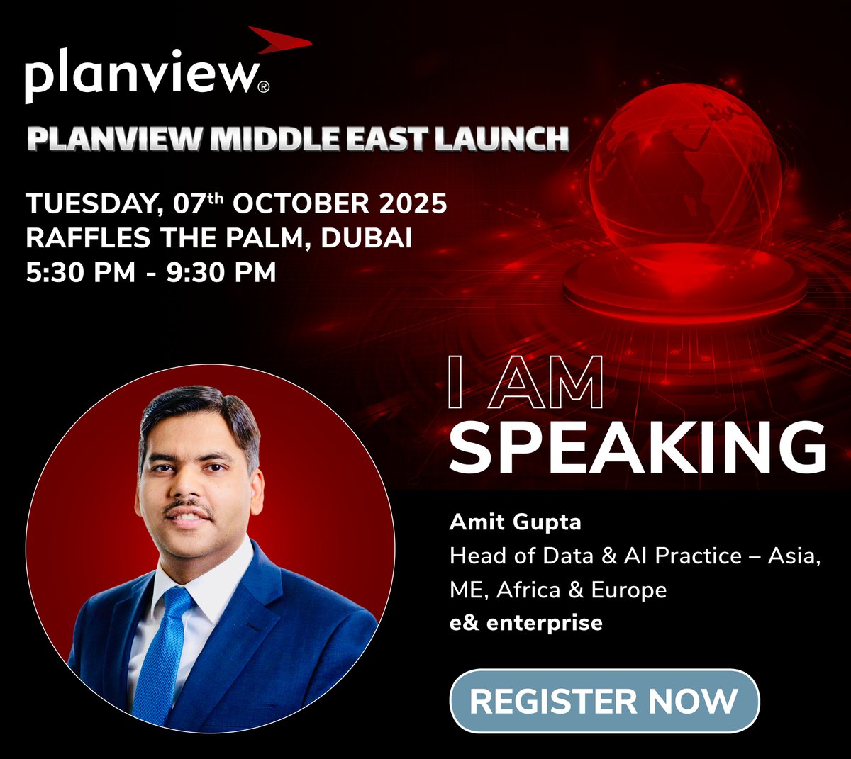 tahawultech's tweet photo. Weโre delighted to welcome Amit Gupta, Head of Data & AI Practice โ Asia, ME, Africa & Europe at e& enterprise, to the @Planview Middle East Launch Partner Panel.
๐
7 Oct | ๐ Raffles The Palm, Dubai
๐ https://t.co/HoXD8Gt8TD
#PlanviewLaunch #PartnerPanel #AI #Data #Leadership https://t.co/SIQ4bLMyDO
