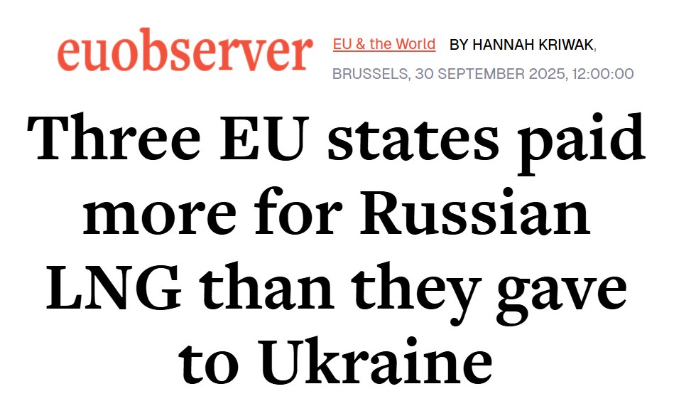 PawelSokala's tweet image. 🇫🇷 Francja, 🇪🇸 Hiszpania i 🇧🇪 Belgia wydały więcej 💰 na 🇷🇺 rosyjski gaz skroplony (LNG) niż na wsparcie dla 🇺🇦 Ukrainy. Powtarzam dla jasności - tylko LNG. Cała Europa zachodnia kupuje też oczywiście olbrzymie ilości rosyjskiej ropy (głównie przez pośredników).

4 największych…