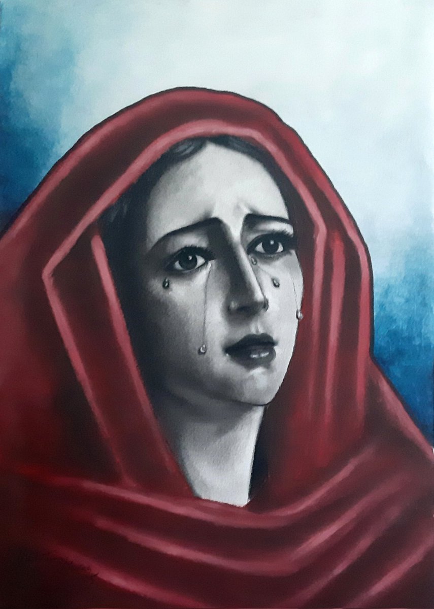 NUEVA OBRA "Virgen de Gracia"

Carboncillo y óleo sobre papel.  50x35cm 

Encargo particular 

<a href="/HdadRescate/">Hermandad del Rescate</a> #CofradíasMLG