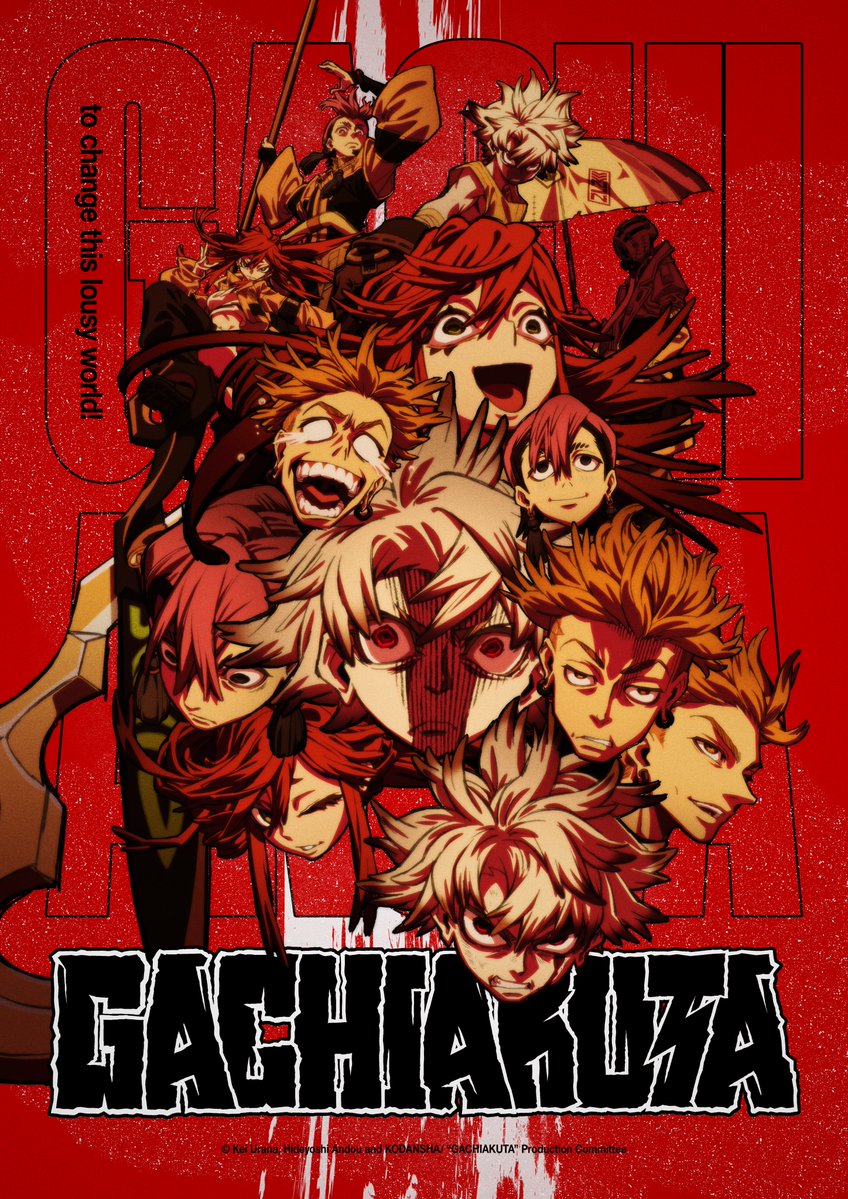 Gachiakutaaa's tweet image. O anime de Gachiakuta ficou no topo do ranking de audiência na Crunchyroll para a temporada de junho