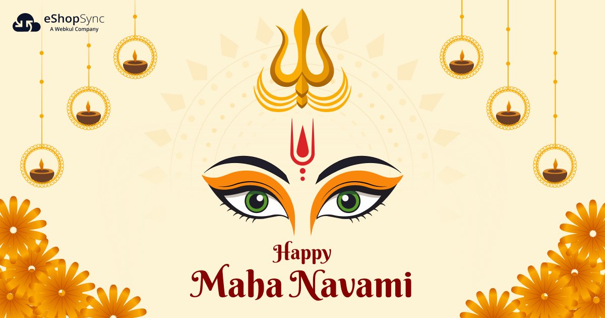 eshopsync's tweet image. Wishing everyone a blessed Maha Navami! May this day bring the energy to achieve excellence.

#jaimatadi #eShopSync #webkul #festival #post