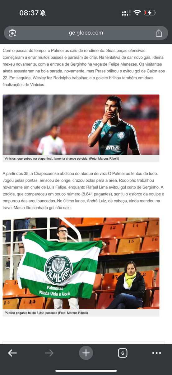 reenatoribeiroo's tweet photo. @NeiSEP @deprepalmeiras Em 2013 onde você estava?
Aposto que não estava no Pacaembú vendo um jogo de série B do seu time.

Torcida foda a de vcs HAHAHAHA https://t.co/eeNdlllpc6