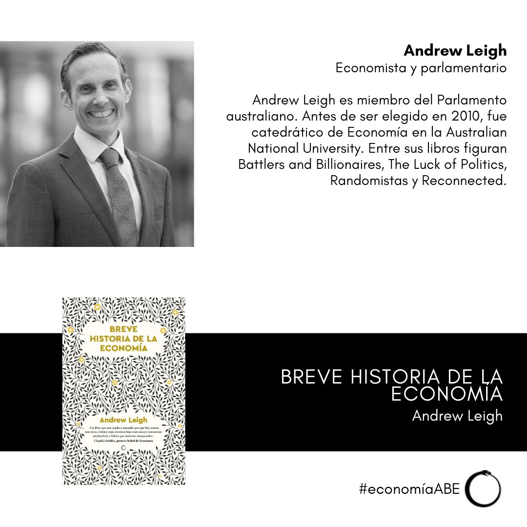 Desde la revolución agrícola hasta el calentamiento global, <a href="/ALeighMP/">Andrew Leigh</a> narra la historia de la economía a través de los siglos y los continentes, poniendo de manifiesto su amplitud y diversidad. Ya disponible nuestra novedad de #economíaABE 👉antonibosch.com/libro/breve-hi…