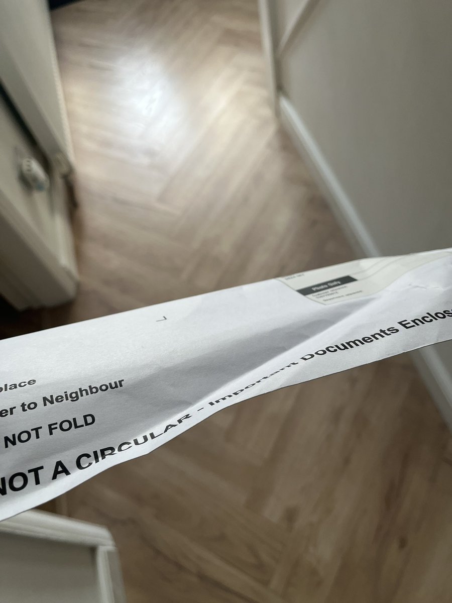 JaySndrsn's tweet photo. .@RoyalMailHelp can your staff not read? My sons birth certificate has been damaged because of your employees negligence. Do they just not care? Genuine blatant display of incompetence. Are you going to cover the costs of replacing it? https://t.co/8hfgpvMGLR