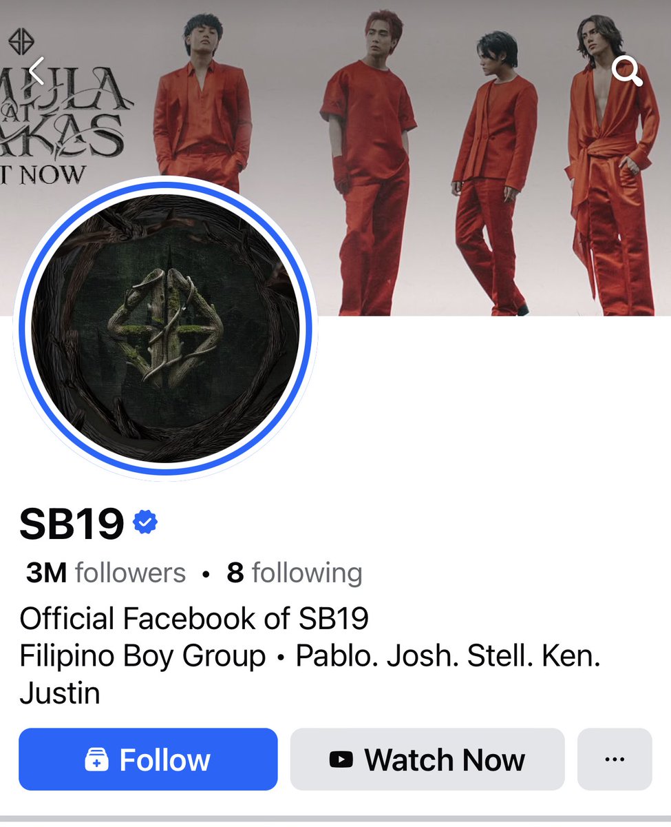 esbi_nineten's tweet photo. SB19 FACEBOOK ACCOUNT SURPASSED 3 MILLION FOLLOWERS 🎉

@SB19Official #SB19 https://t.co/wXwVzGpKyx