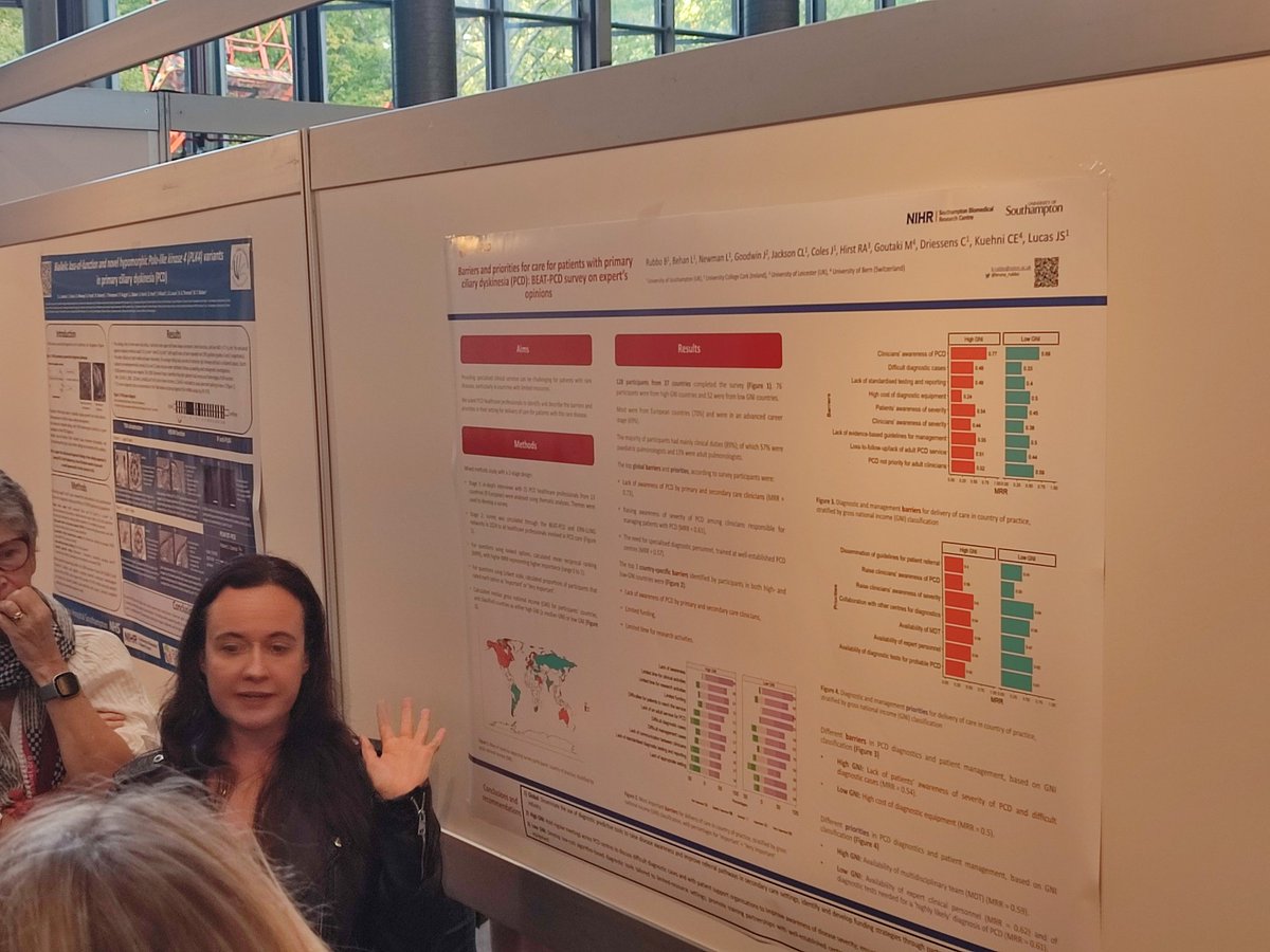 20 fantastic PCD related posters presented at the afternoon poster session of the #ERSCongress

Keep up the great work 💪🏻 everyone! 
Pictured: <a href="/minee_yuksell/">Mine Yüksel Kalyoncu</a> , <a href="/bruna_rubbo/">Bruna Rubbo</a> 

<a href="/beatpcd/">BEAT-PCD (ERS CRC)</a> #PCD2025