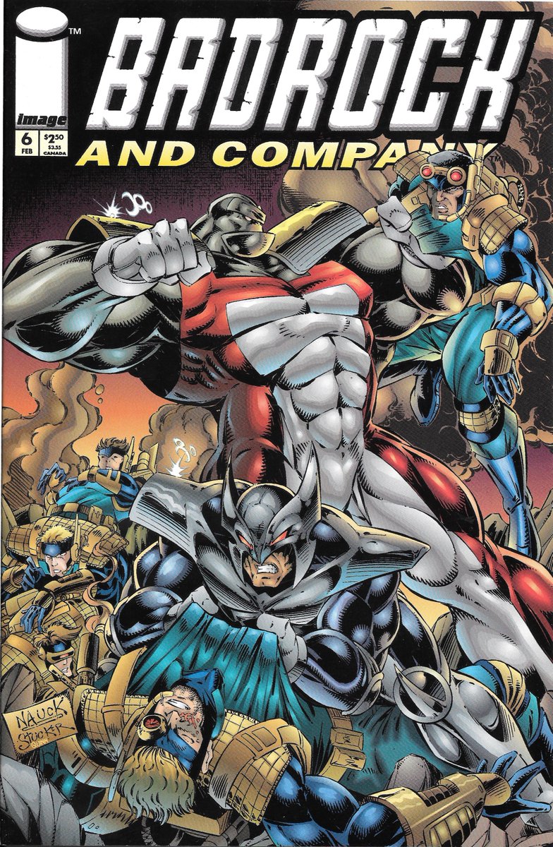 RobMessick's tweet photo. Badrock and Company 6, with Jim Valentino 's ShadowHawk! Cover art by Todd Nauck and Lary Stucker
#Badrock #Youngblood created by @robertliefeld
#ShadowHawk created by @jimvalentino
@ToddNauck @LaryStucker
#Extreme #ExtremeStudios @ImageComics https://t.co/wiR4JGLeBN