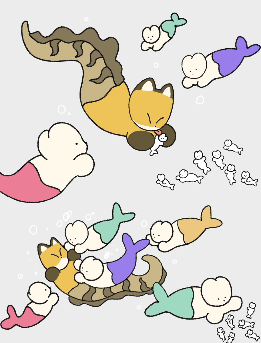 犬マーメイド🐶🐟4/18まるデザO-06 tweet media