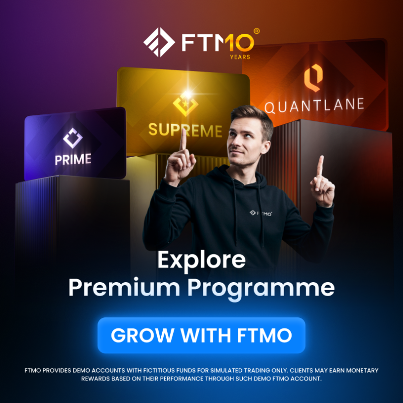 FTMO_com's tweet photo. Discover FTMO Premium Programme and join the top performers.