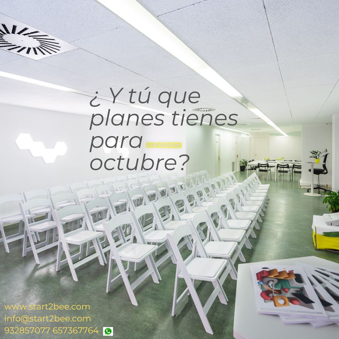 start2bee's tweet photo. Cuéntanos tus planes y te ayudamos con el espacio dónde poder realizarlos.
info@start2bee.com 932857077 657 36 77 64 https://t.co/u8tqexmXtJ