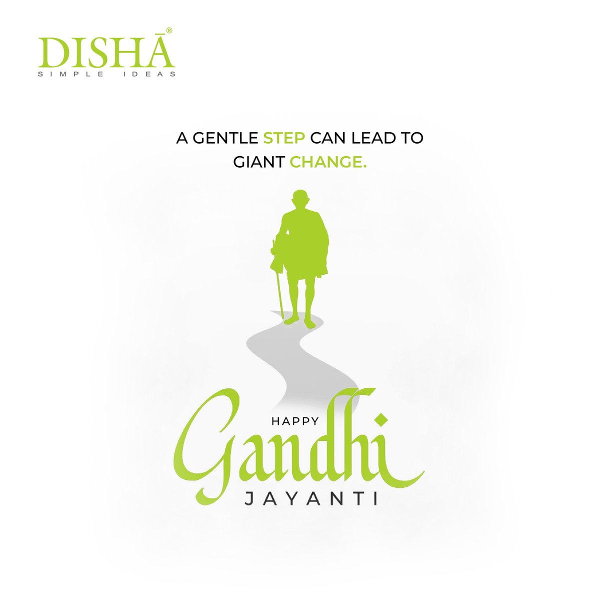 Disha_Digital's tweet photo. Every movement begins with a single step. This Gandhi Jayanti, let’s take ours with kindness, courage, and truth. https://t.co/jUr4m7LB2h