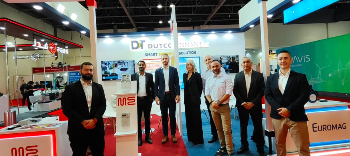 Dutcotennant's tweet image. Kicking off Day 1 at #WETEX2025 with #Euromag &amp;amp; #Mikroelektronika! Discover #smartmetering for efficiency, accuracy &amp;amp; #sustainability.

📍 Visit us at Dubai World Trade Centre, Hall SS3 – Stall R20 from 30th September – 2nd October 2025.

#UtilitySolutions #DutcoTennantLLC