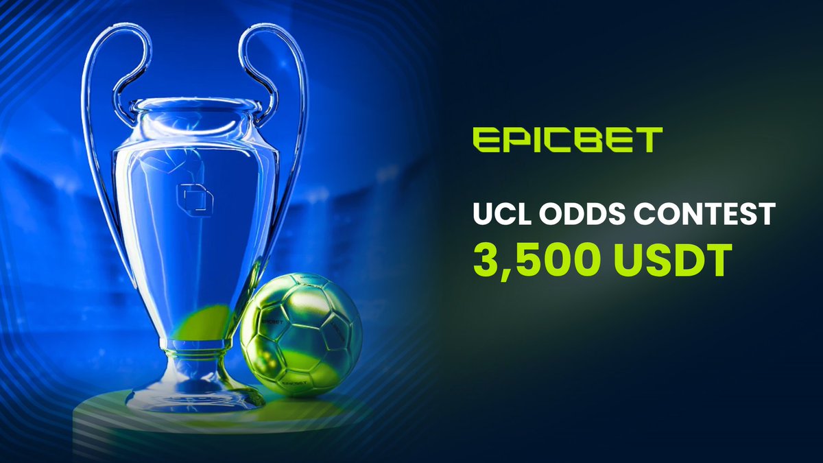 Another Champions League night. Another shot at the 3,500 USDT Jackpot 👉 go.epicbet.com/UCLCOMP25X