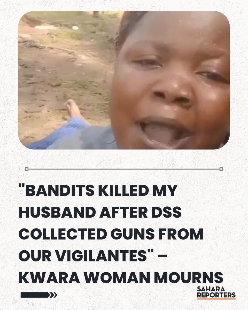 ChinasaNworu's tweet photo. Just in 
" Fulani Bandits Killed My Husband After DSS Collected Guns From Our Vigilantes" – Kwara Woman Mourns As Fulani Terrorists Sack Oke-Ode Community. 

Me- Biafrans are we following.
@real_IpobDOS 
@radiobiafralive @AEIfdp @mrubin1971 @NGRPresident @IgboHistoFacts @ChinaDaily
