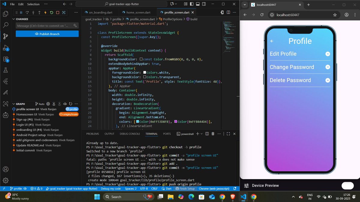 Week 4: Resuming my work after my mid sem. I hope the UI will be completed within a couple of weeks.

Let's connect to explore the opportunities together.

#flutter #buildinpublic #AppDev #OpenToWork