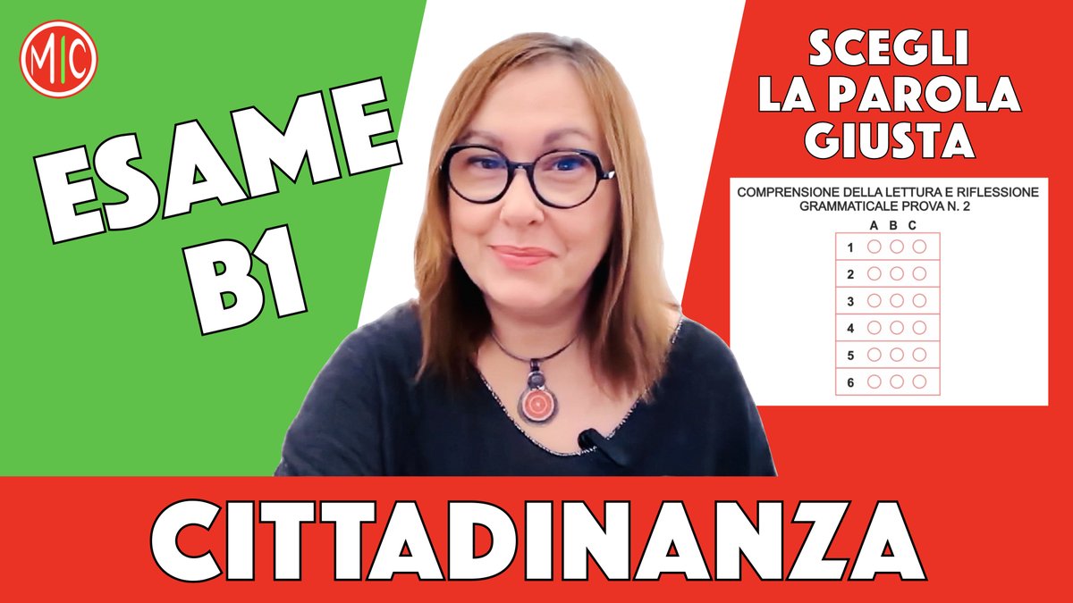 MyItalianCircle's tweet photo. Facciamo insieme il test di grammatica dell'esame di #italiano B1: scegli la parola giusta!
🟢 https://t.co/Lh4lzCHqGe
Test your grammar knowledge with the B1 #Italian Citizenship examination: choose the correct word and fill in the gaps. Forza!
#learnItalian #langtwt #CILS https://t.co/pILcSnYVnW