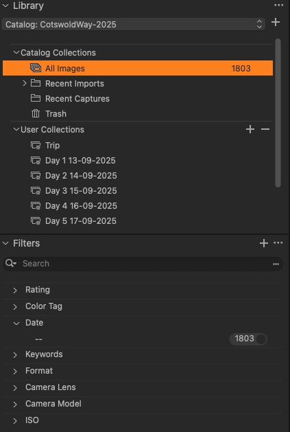 An annoying bug that the Date Filter is broken and just showing "--" instead of some date selections in the CaptureOne Pro photo software latest version on MacOS with the current version of Sequoia. I created a support ticket and hope it can be fixed soon <a href="/captureone/">Capture One</a> #photography