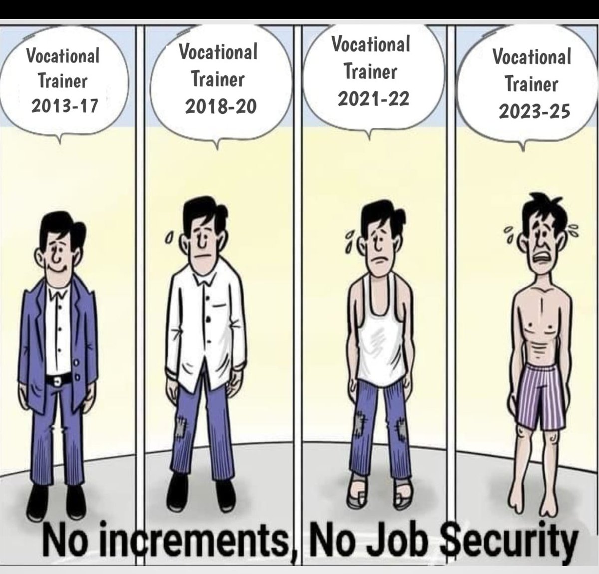JeelaniSeerat's tweet photo. @JKSamagra @sanjayjavin @EduMinOfIndia @mygovindia #JusticeForVocationalTrainers #RemovePrivateCompanies #ConcreteJobPolicyNow #EqualPayForEqualWork #WeAreHumansNotMachines @Manojsinha
@CM_JNK
@OmarAbdullah
@Sakinaitoo
@Jksamagra #StopprivatizationOfEducation https://t.co/oy9uKBFQeG