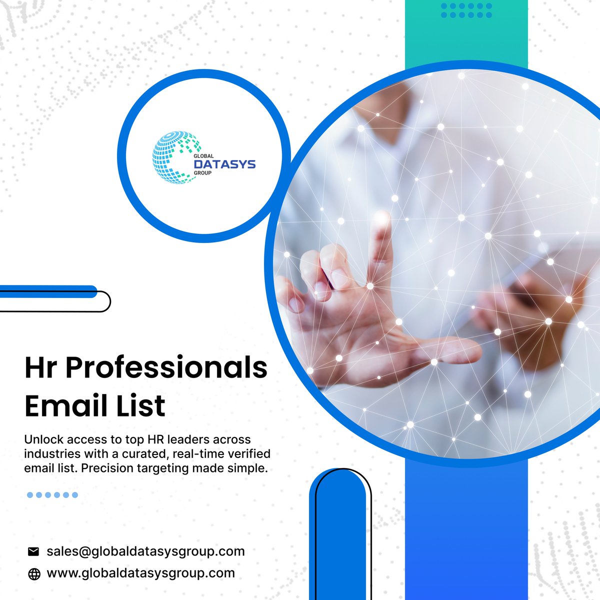 GlobalDatasys's tweet photo. Connect with top #HR leaders 

Verified, real-time HR Email Lists = better reach, precision &amp; conversions.

👉 https://t.co/PQGhuf26wy

#LeadGeneration #B2BMarketing #GlobalDatasysGroup https://t.co/8PZbaN0pGh
