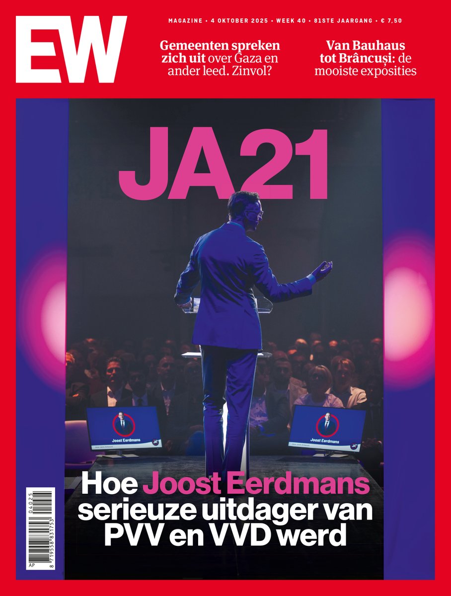 Donderdagochtend online en in de kiosk. De opkomst van @JA21 dat in 2023 ten dode leek opgeschreven.