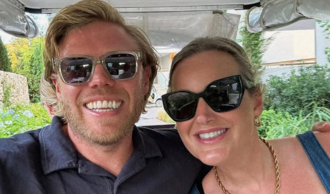 chortle's tweet photo. Book deal for Rob Beckett's wife Lou | About being the 'default parent' in a family 

 https://t.co/01i0uIw6RK https://t.co/jdW63XIkpu