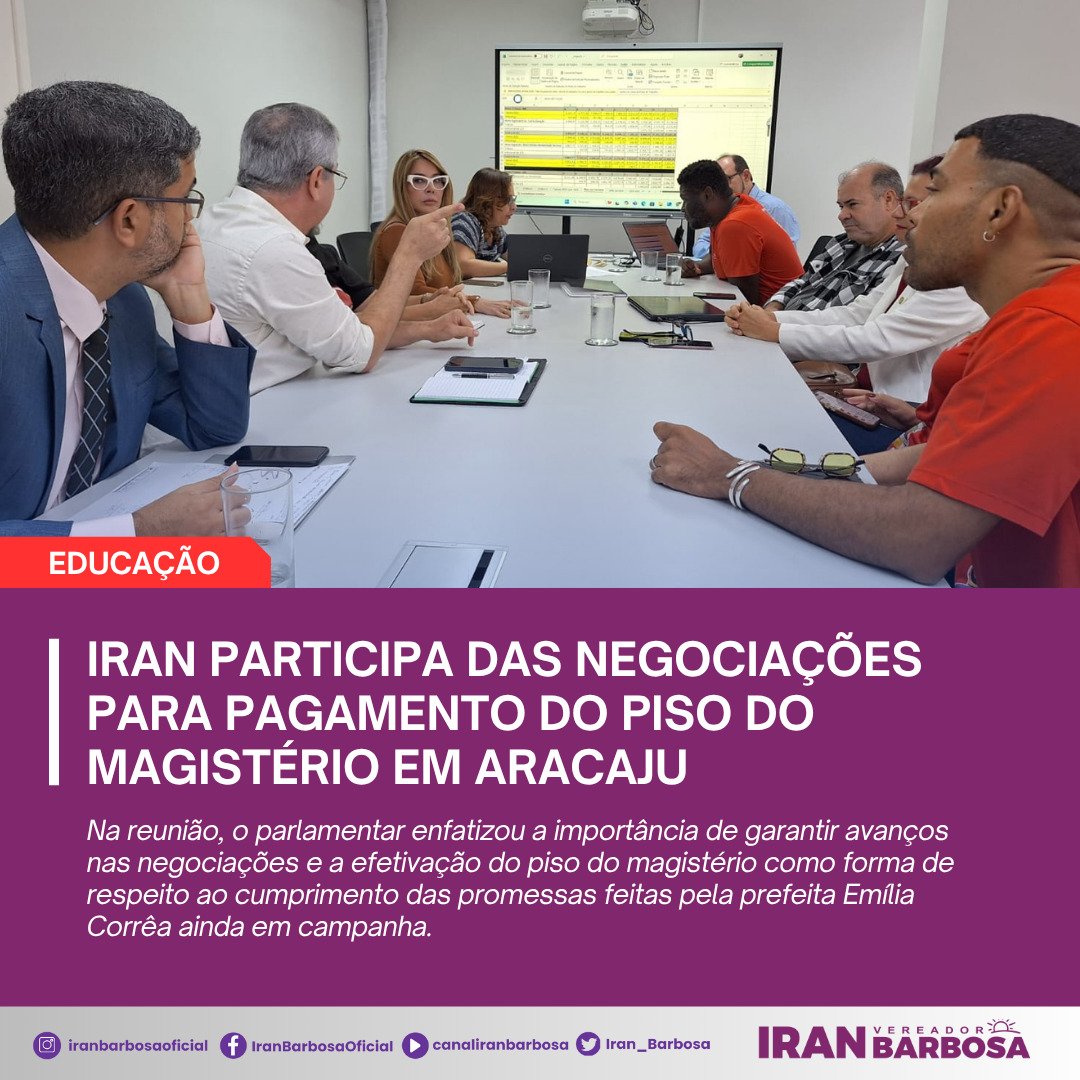 Iran_Barbosa's tweet image. 📲🖥️ Confira a matéria completa no site.

iranbarbosa.com.br/2025/09/30/ira…

#negociação #piso #carreira #magistério #professores #professoras #educação #redepública #aracaju #pisocacarreira #iranbarbosa #vereador #psol