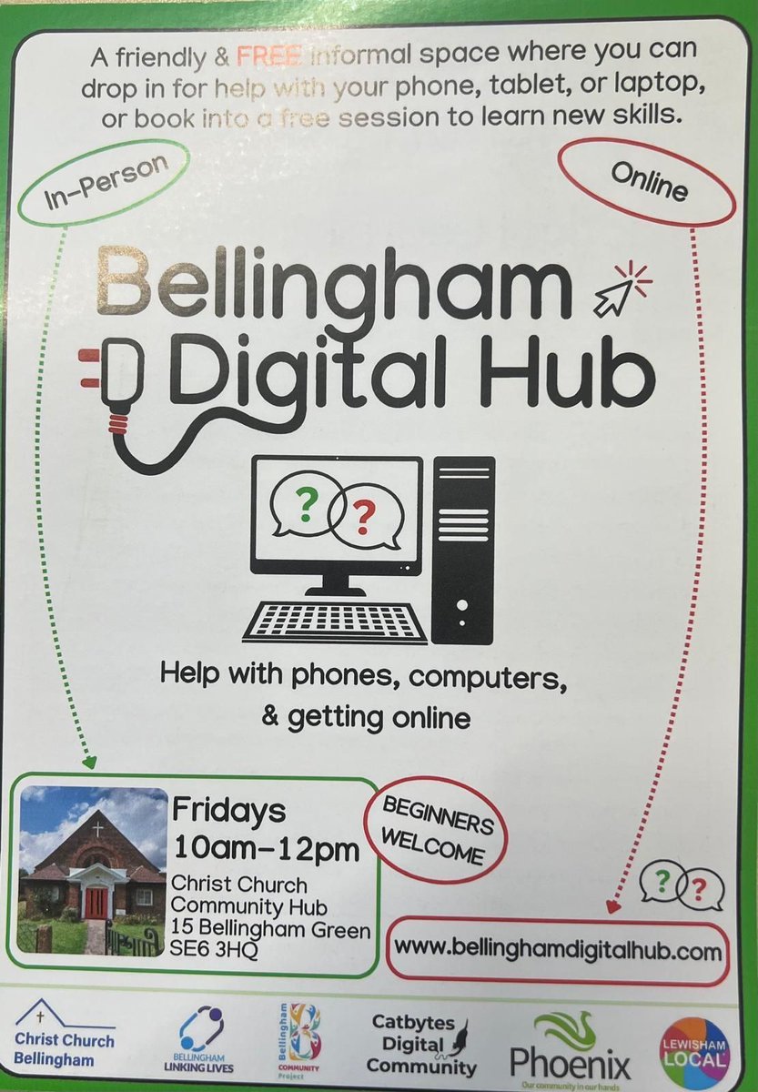 StLSE6's tweet image. Digital Hub - help with computer skills, mobiles and tablets! Beginners welcome, Christ Church community hub, Fridays 10am-12pm drop in sessions.

#getonline #digitalsupport