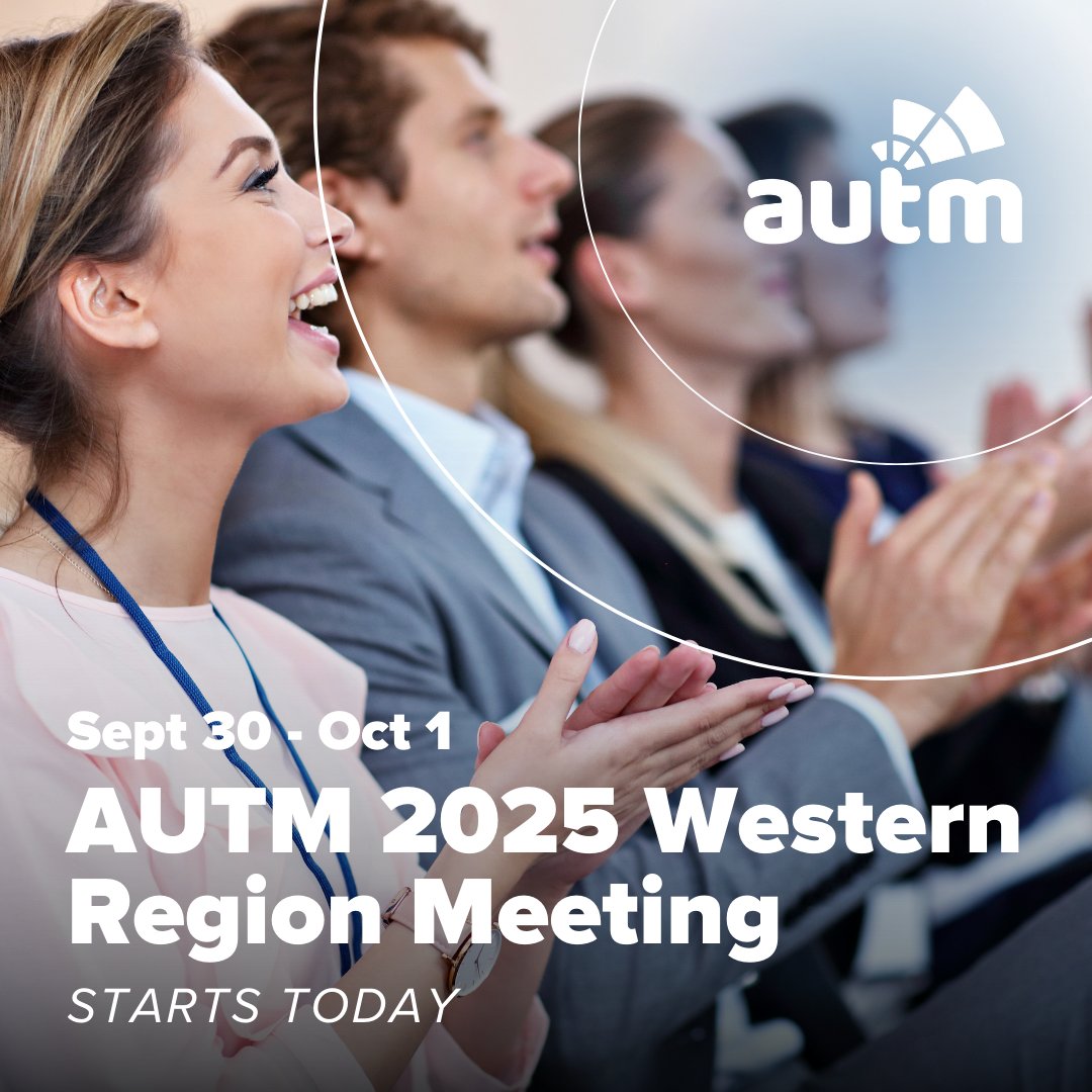 🌄 TODAY: 2025 <a href="/AUTM/">AUTM</a> Western Region Meeting!
📍 Salt Lake City, UT | Sept 30–Oct 1

✔️ Trending tech transfer topics
✔️ Network w/ 120+ pros
✔️ Expert insights
✔️ Certification credits

#TechTransfer #Innovation #Networking #AUTM2025