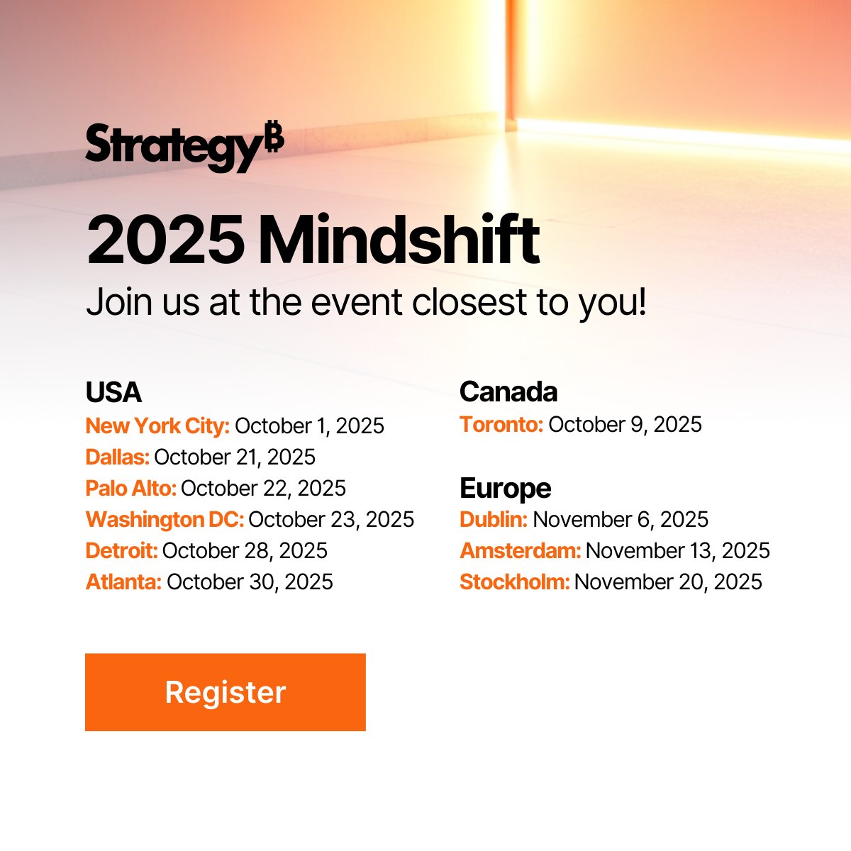 MicroStrategy's tweet image. ⏳ In just one day, the Mindshift Tour starts off in NYC!
Hear from visionary leaders, join hands-on Mosaic + AWS sessions, and network with top execs.
🎟️ Register now → ow.ly/VIK050WW48k
#StrategySoftware #AIReady #EnterpriseTech